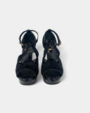 Sandales à talon compensé