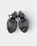 Sandales à talon compensé