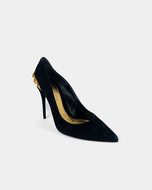 Escarpins noirs et dorés - 39.5 EU / 9.5 US