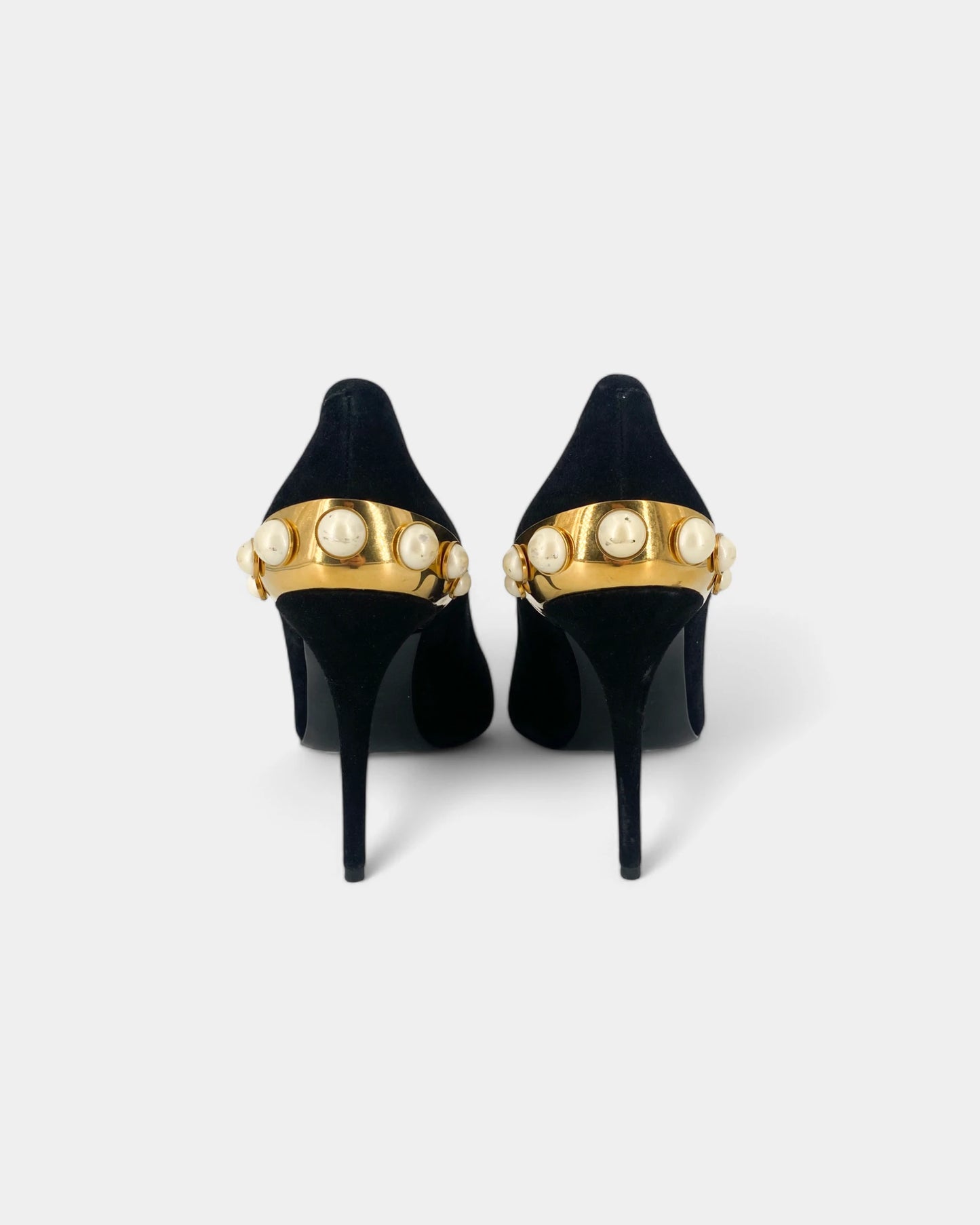 Escarpins noirs et dorés - 39.5 EU / 9.5 US