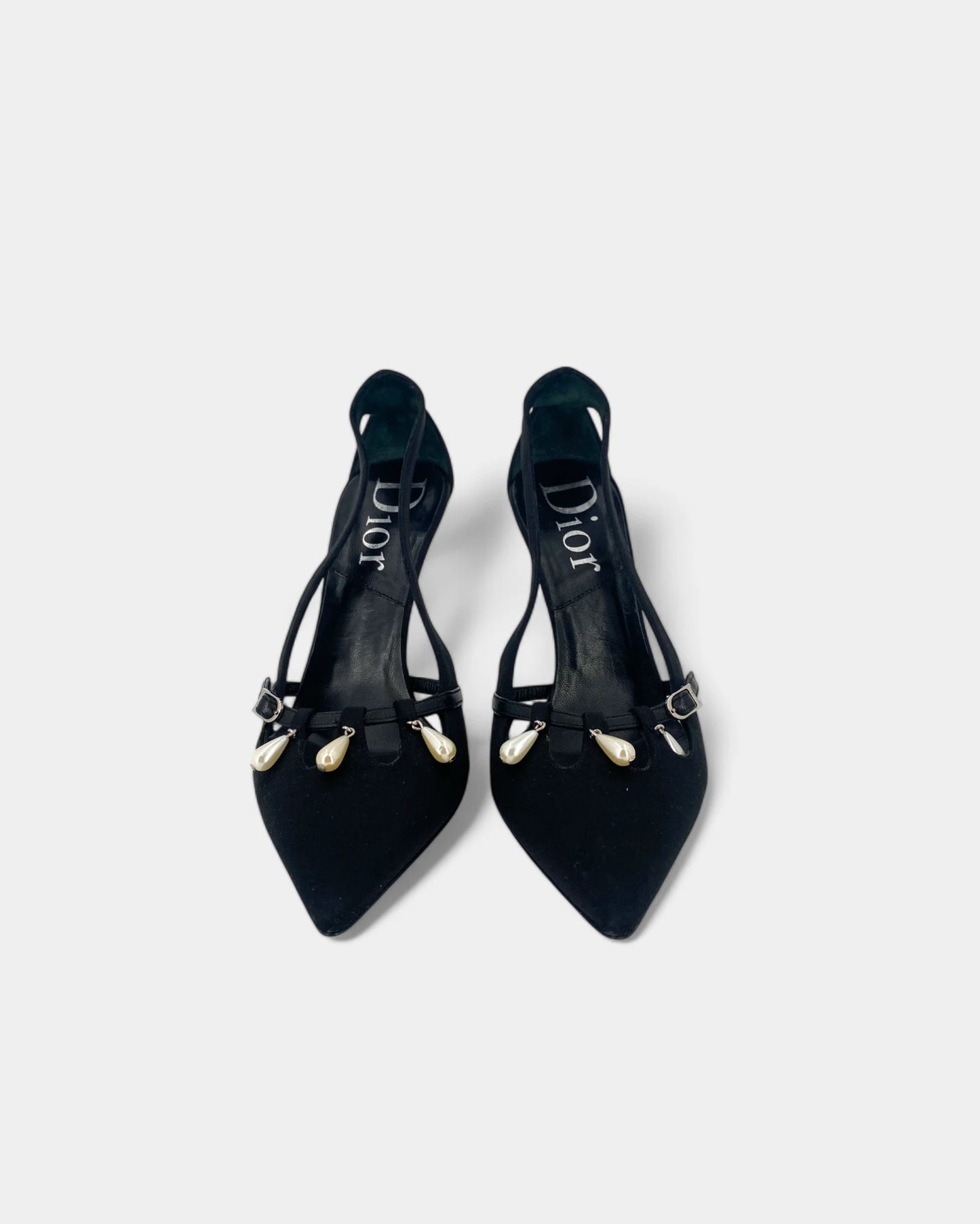 Escarpins noirs à perles - 36 EU / 6 US