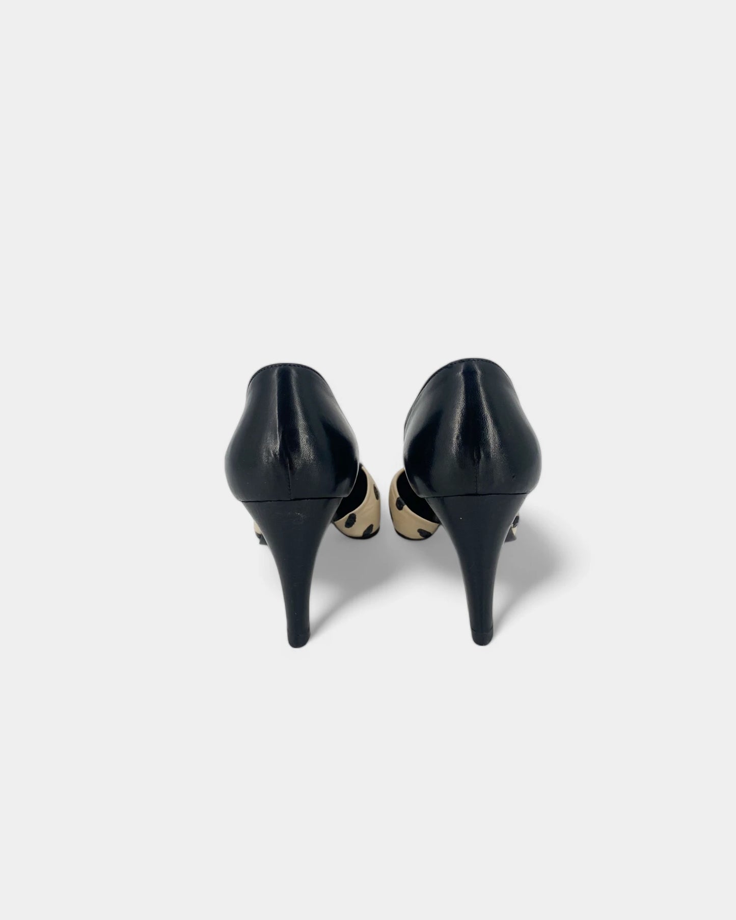 Escarpins blancs et noirs à pois - 36.5 EU / 6.5 US
