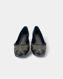 Grey patent leather pumps