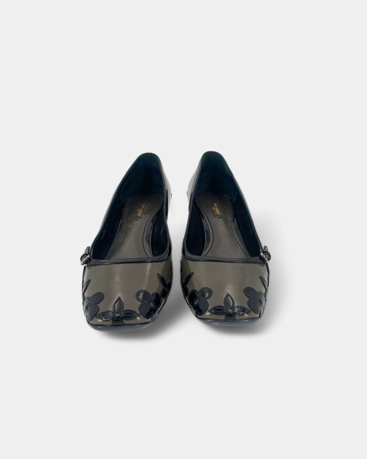 Escarpins gris en cuir verni - 39 EU / 9 US