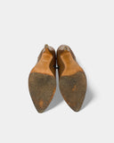 Bottines marron en cuir