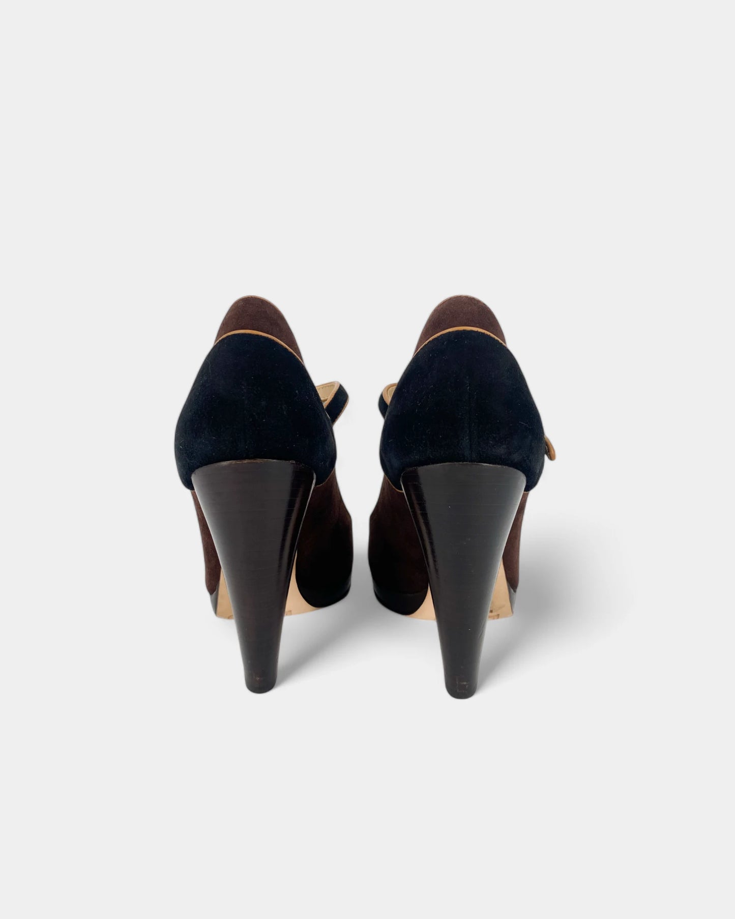 Escarpins en daim marron - 37 EU / 7 US