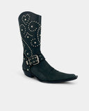 Santiags noires cloutées