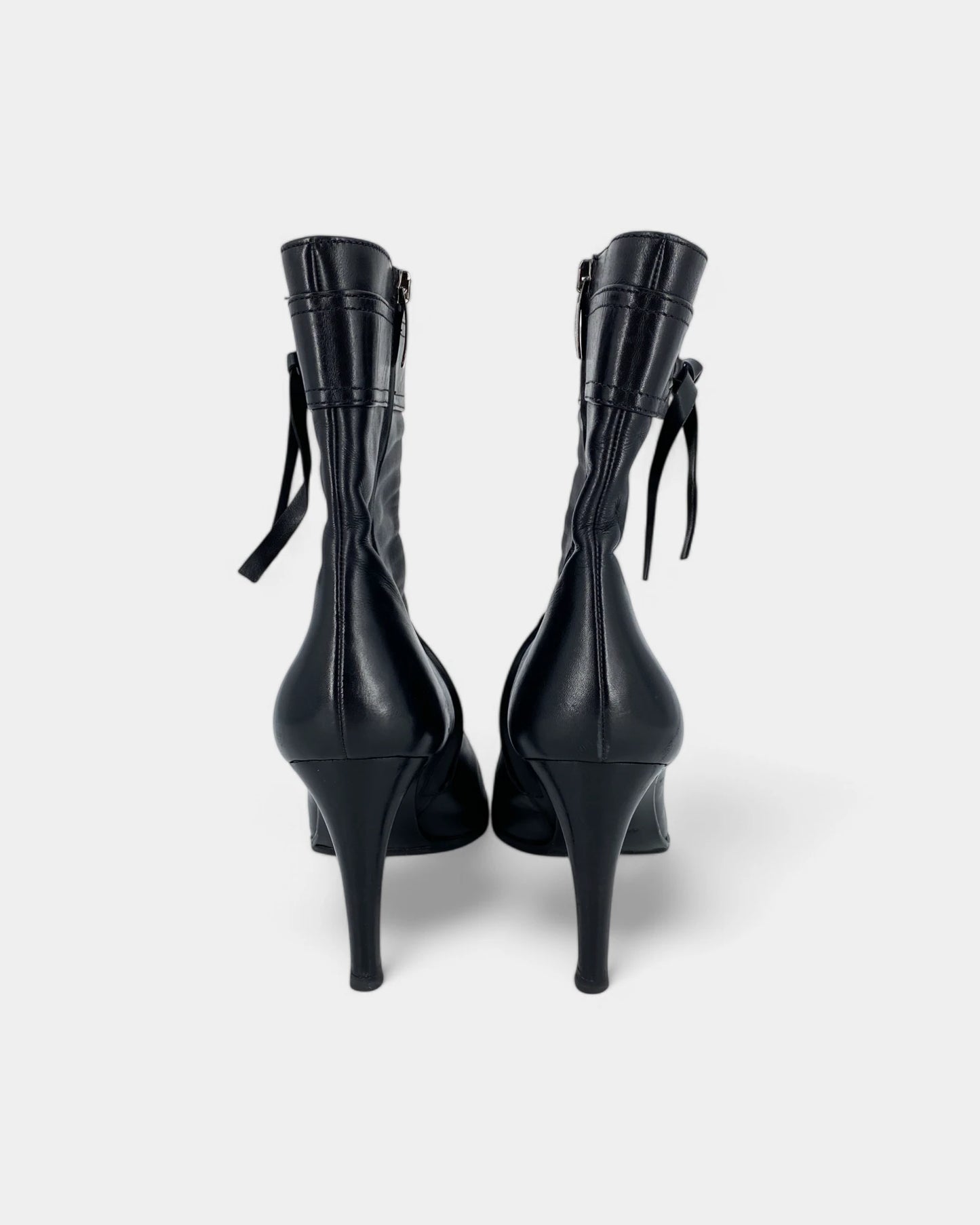 Black ankle boots