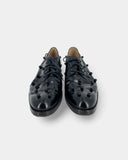 Mocassins noirs ornés de billes noires