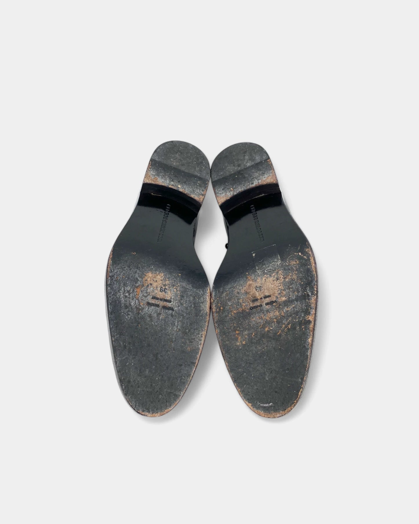 Mocassins noirs ornés de billes noires - 39 EU / 9 US