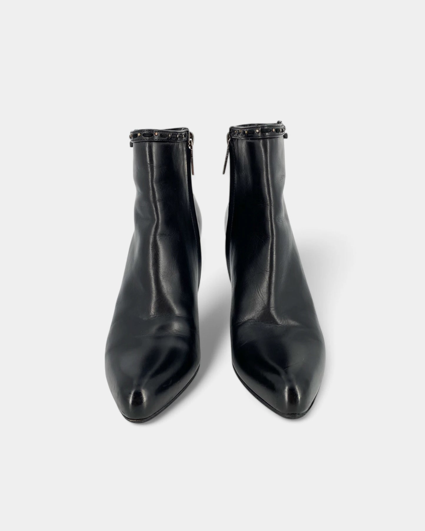 Black ankle boots
