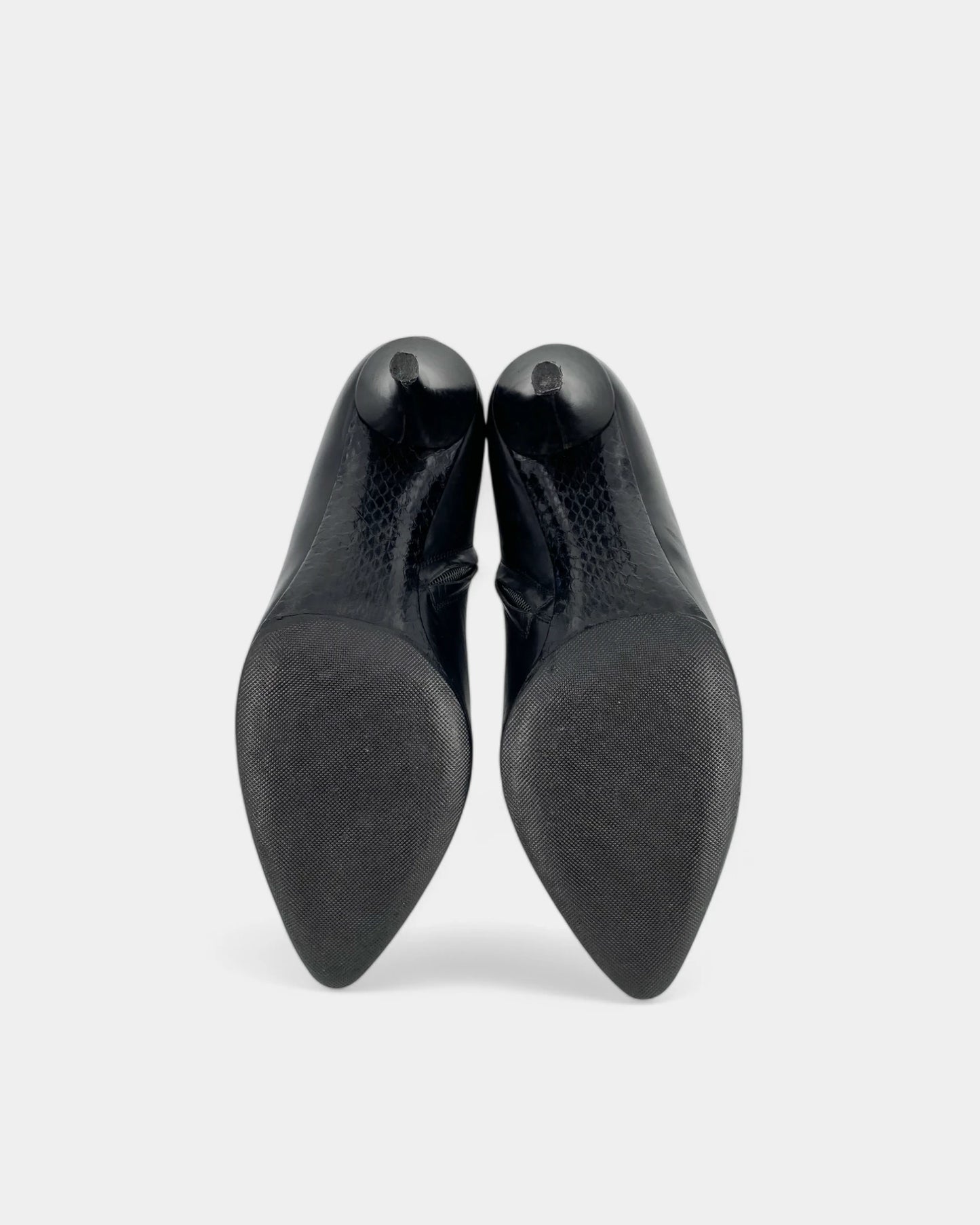 Black ankle boots