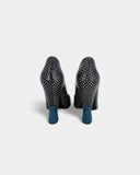 Tortoiseshell and polka dot pumps