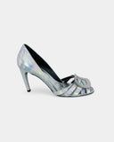 Silver heeled sandals - 39 EU / 8 US