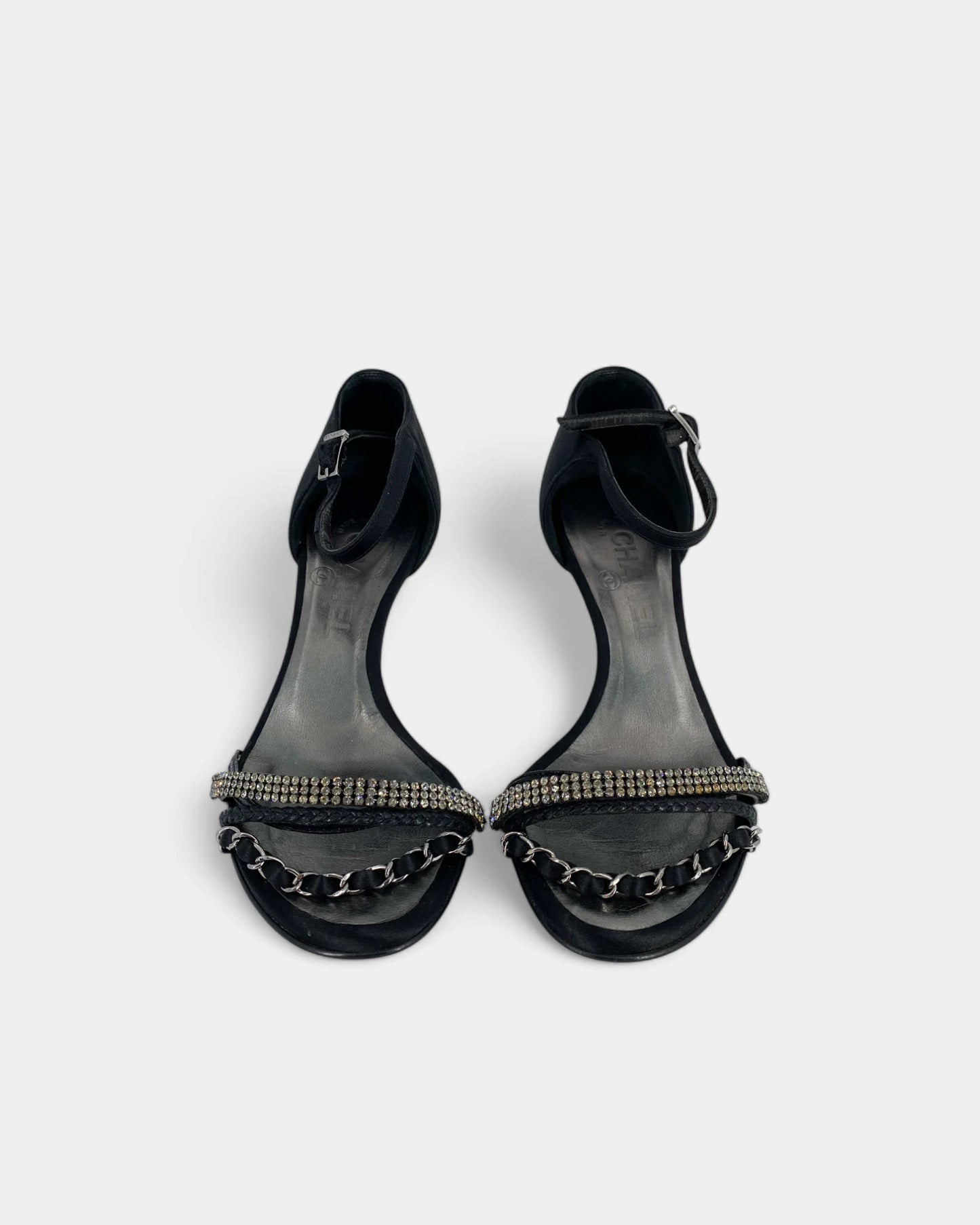 Sandales noires à talons - 36.5 EU / 6.5 US