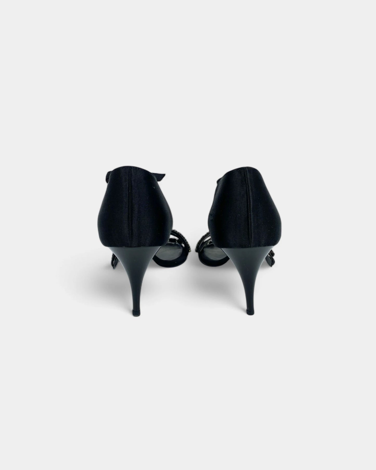 Sandales noires à talons - 36.5 EU / 6.5 US