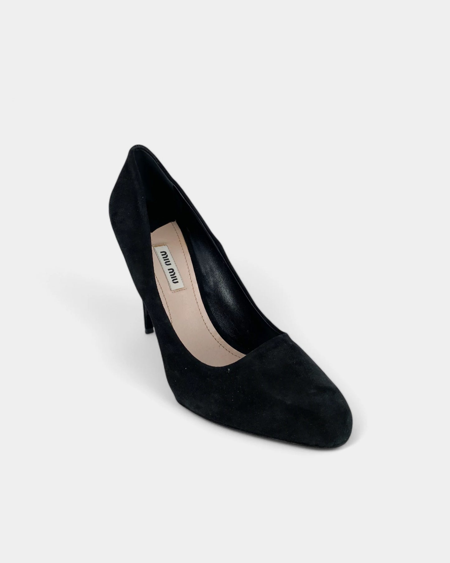Escarpins noirs en suède - 39 EU / 9 US
