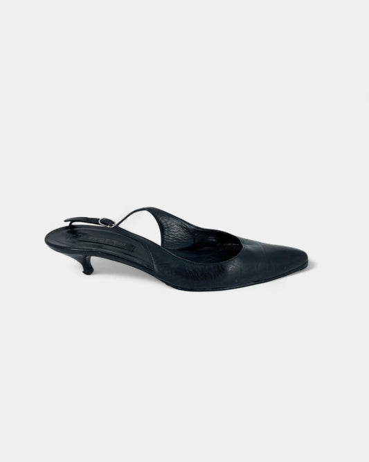 Slingbacks noires - 37.5 EU / 7.5 US