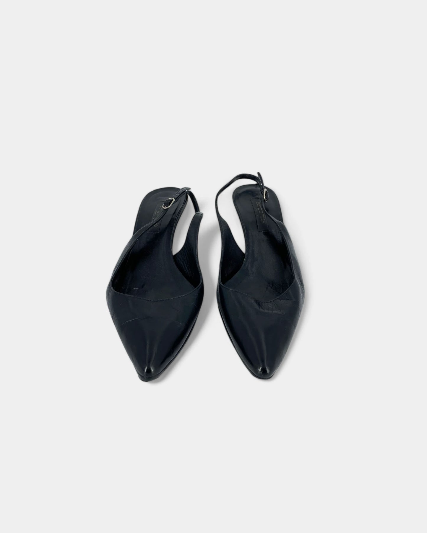 Slingbacks noires - 37.5 EU / 7.5 US