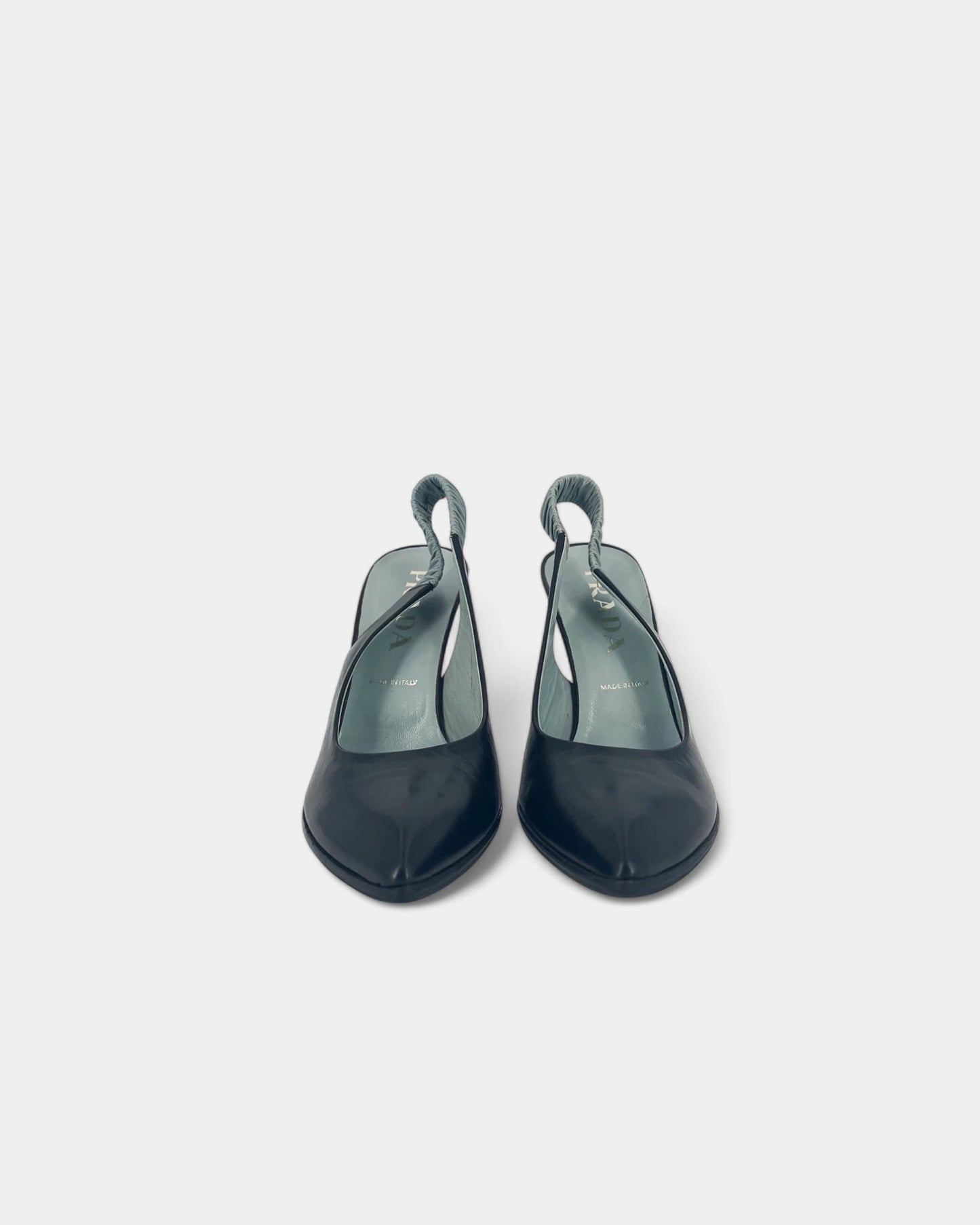 Slingbacks bleues et noires - 37 EU / 7 US
