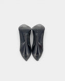 Escarpins en cuir effet vieilli à zip