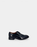 Derbies noirs en cuir verni