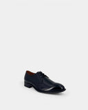 Derbies noirs en cuir verni