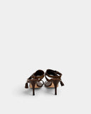 Sandales à talons et bride zippée
