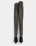 Cuissardes en daim gris