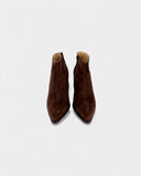 Bottines en daim marron