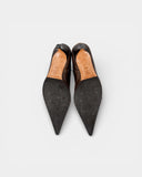 Brown leather ankle boots