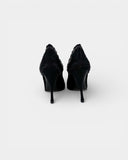 Escarpins en daim noir