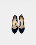 Escarpins compensés bleu marine