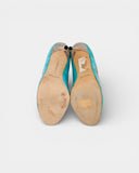 Colorful suede pumps