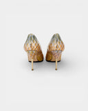 Escarpins à effet reptile