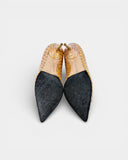 Escarpins à effet reptile