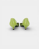 Escarpins verts à motif léopard