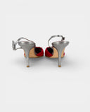 Escarpins vintage rouges à bride