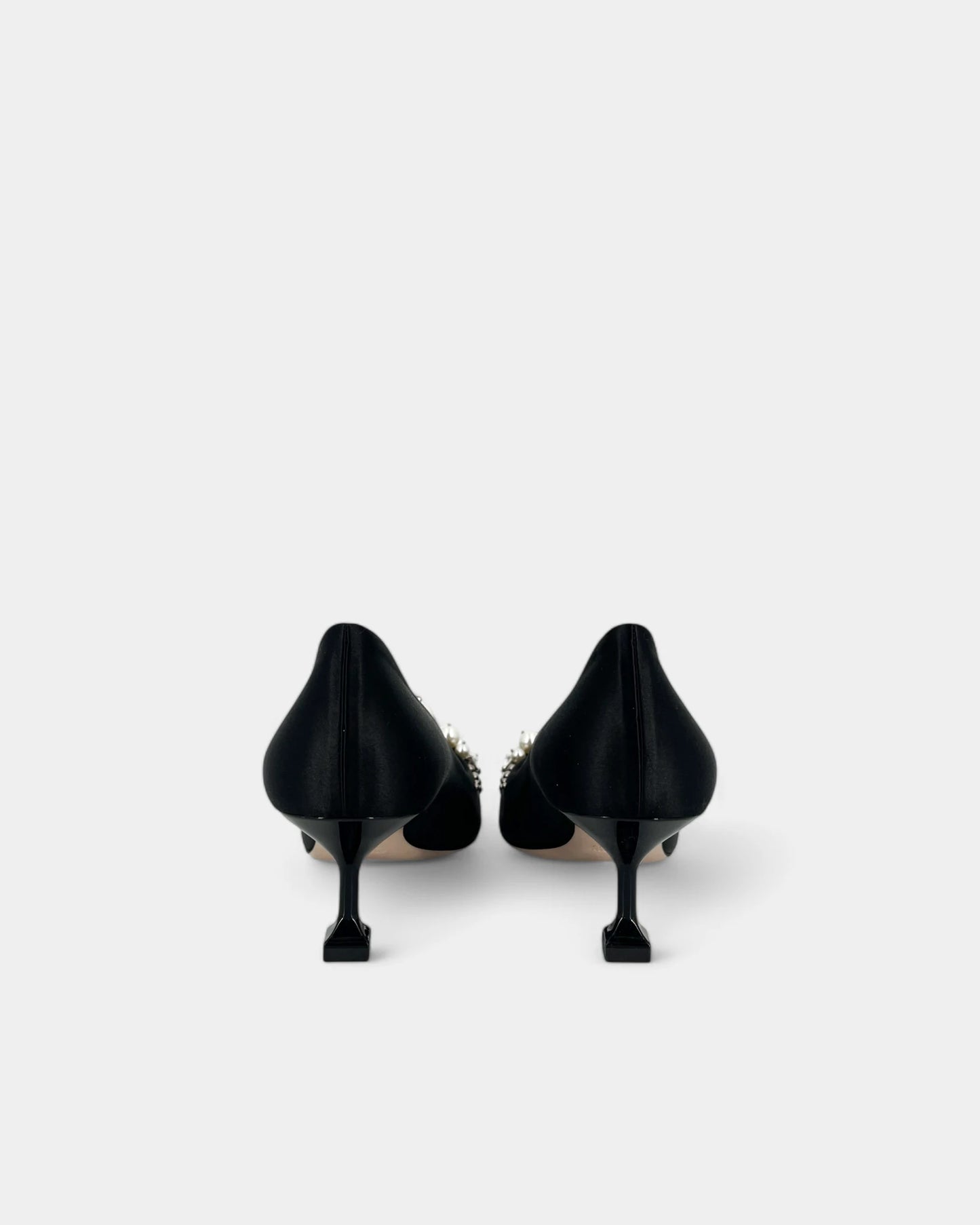 Escarpins noirs à perles - 38.5 EU / 8.5 US