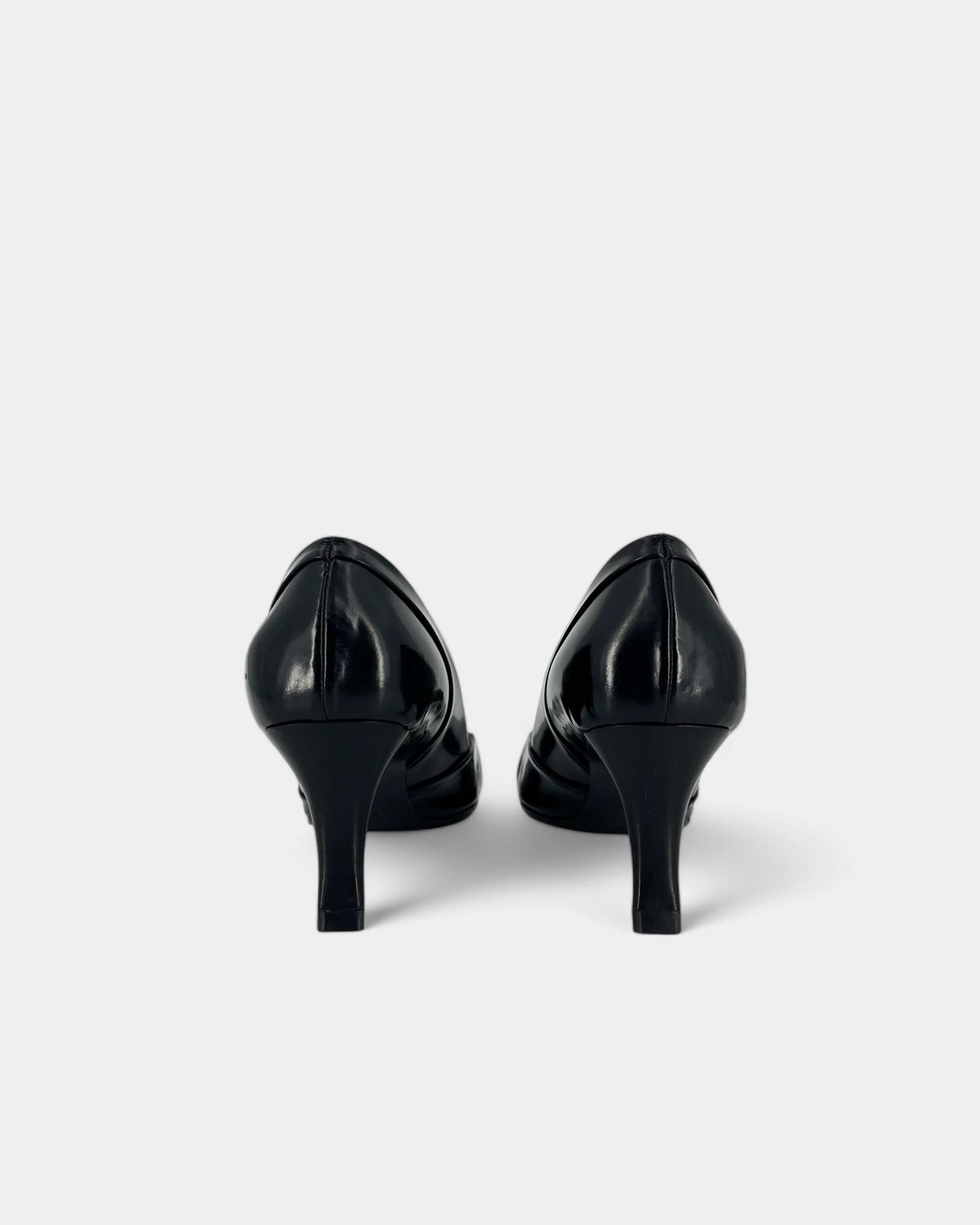 Escarpins noirs à bout carré - 37.5 EU / 6.5 US