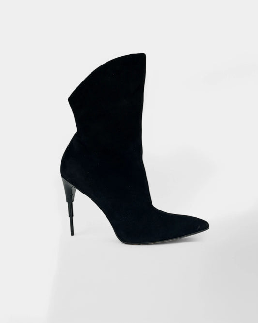 Bottines noires en suède - 40.5 EU / 10.5 US