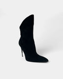 Bottines noires en suède