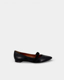 Black pointed toe ballerinas