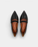 Ballerines noires à bout pointu