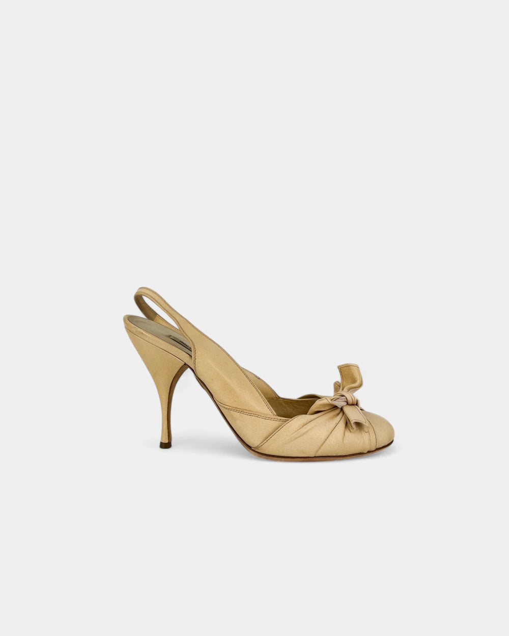 Slingbacks crèmes à noeuds - 37 EU / 7 US