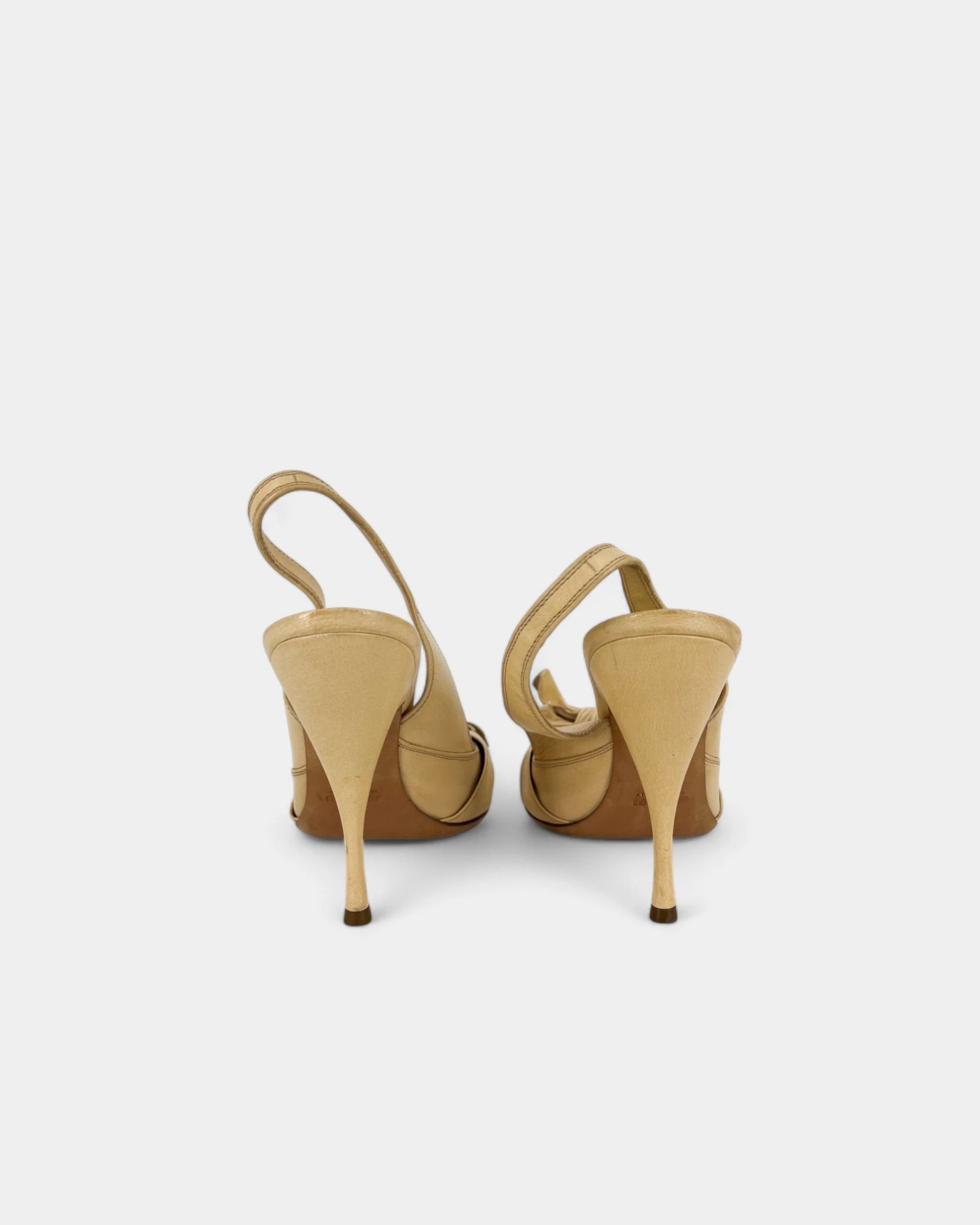 Slingbacks crèmes à noeuds - 37 EU / 7 US
