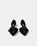 Escarpins noirs satinés