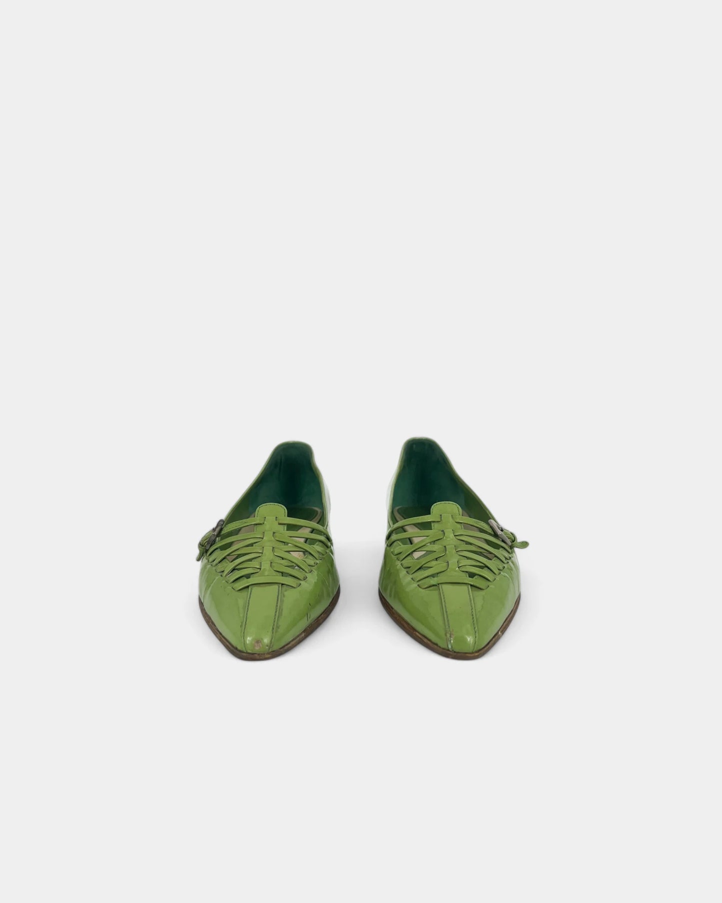 Ballerines pointues vertes - 37.5 EU / 7.5 US