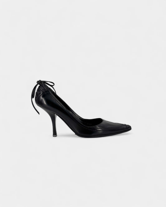 Escarpins noirs lacets