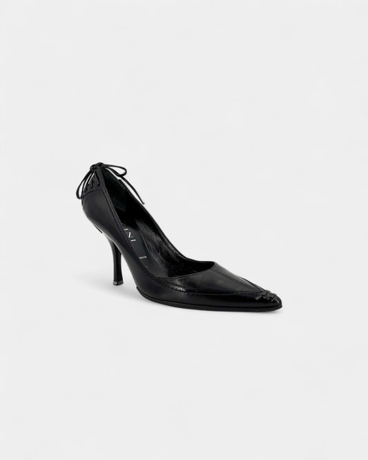 Escarpins noirs lacets